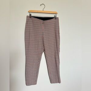 Women’s Orange and Black Houndstooth Pants